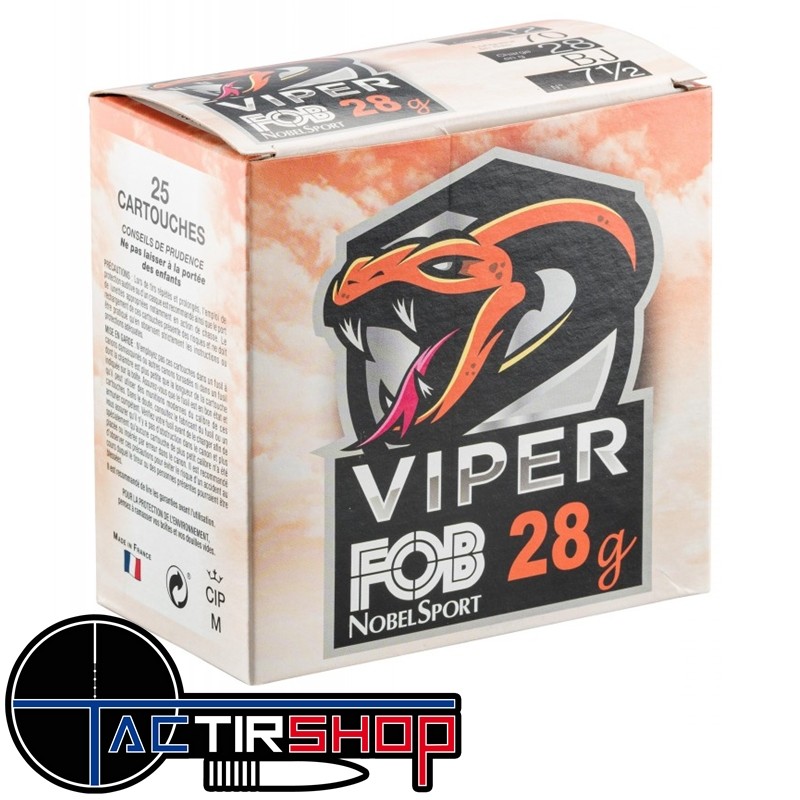 Cartouche de Ball Trap FOB VIPER 28g www.tactirshop.fr