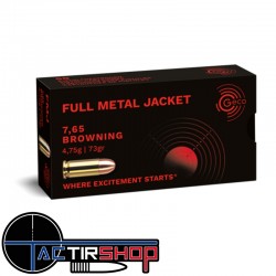 Munitions GECO 7,65 Browning FMJ 4,75g boite de 50 www.tactirshop.fr