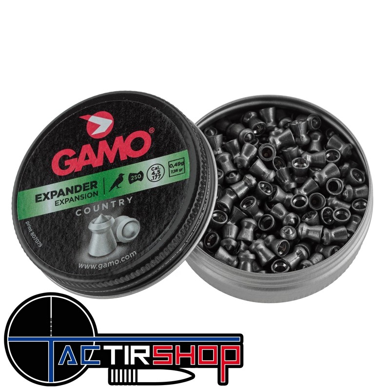 250 Plombs Gamo EXPANDER EXPANSION 4,5 mm www.tactirshop.fr