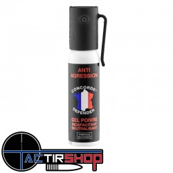 Bombe lacrymogène anti agression 25 ml GEL POIVRE www.tactirshop.fr