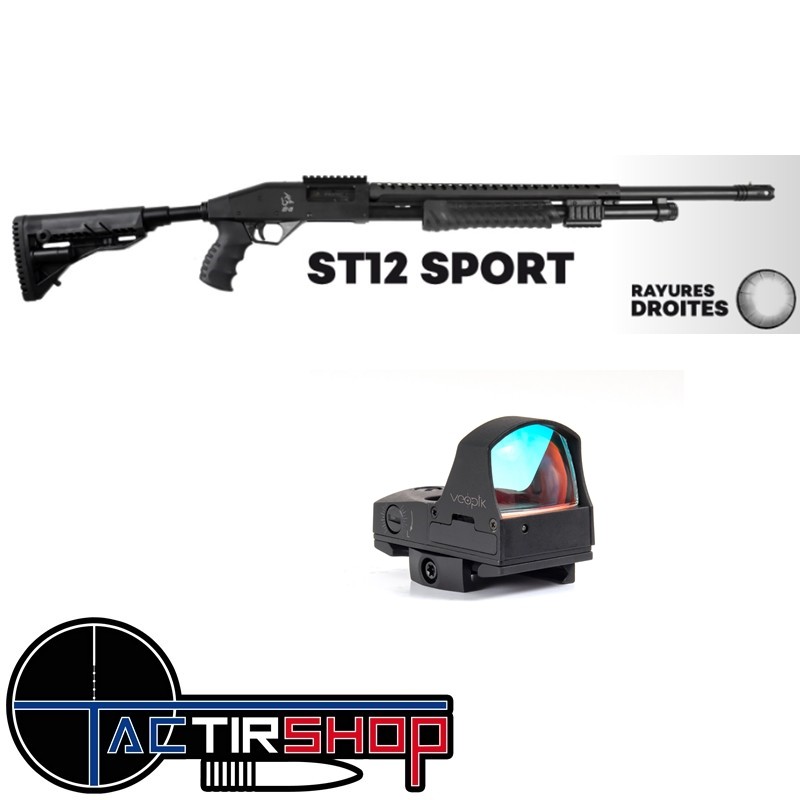 Fusil à Pompe Taurus ST12 Sport Rayures Droites + Point Rouge Offert www.tactirshop.fr