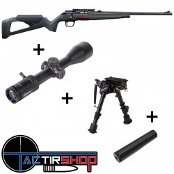 Pack Carabine WINCHESTER Xpert 18" 22lr - Lunette Firefield Rapidstrike - Biped Firefield - Silencieux Still www.tactirshop.fr