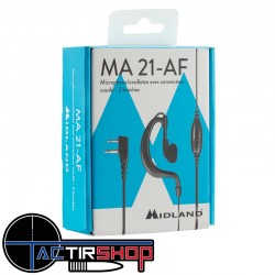 Kit oreillette micro pour Talkie-walkie Midland G7/G9 noir www.tactirshop.fr