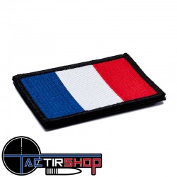 Patch Velcro Drapeau Français Brodé www.tactirshop.fr