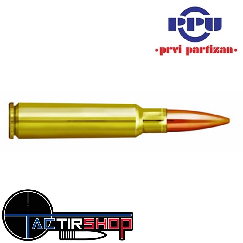 Munition PARTIZAN PPU 7,5X55 Suisse FMJ BT 174 grains boite de 20 www.tactirshop.fr