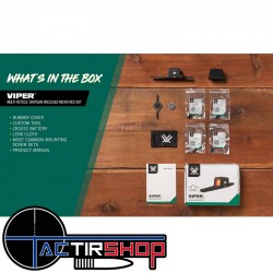 Point rouge Vortex Viper Shotgun Enclosed Micro Red Dot Multi-Réticule www.tactirshop.fr