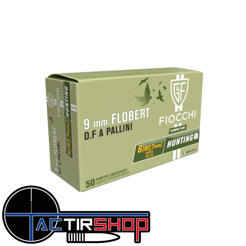 Cartouches Fiocchi 9 mm Flobert Numéro 8 www.tactirshop.fr
