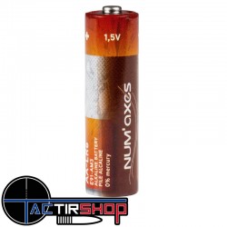 NUM'AXES - Blister 4 piles AA LR06 alcalines 1,5 V www.tactirshop.fr
