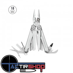 Leatherman Wave + - Pince multifonctions avec 18 outils www.tactirshop.fr