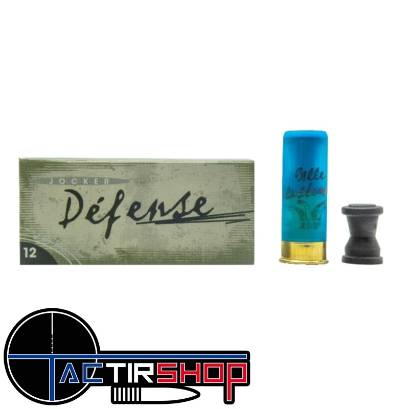 Munitions de défense Jocker Élastomère Diabolo, calibre 12/67 www.tactirshop.fr