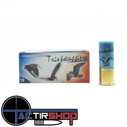 Munitions Jocker Trio Bécassière 36 C/12/70/25 - Bourre jupe- Boite de 10 cartouches www.tactirshop.fr