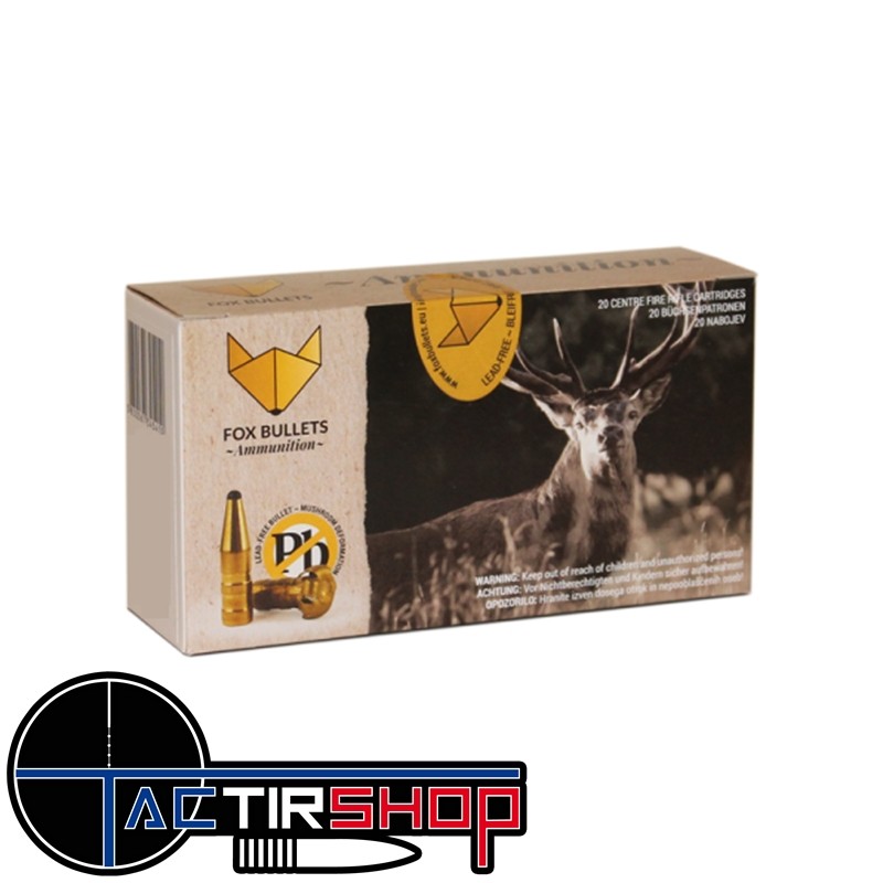 Munitions sans Plomb FOX BULLETS FOX CLASSIC HUNTER 270 Win 130 GR Boite de 20 www.tactirshop.fr