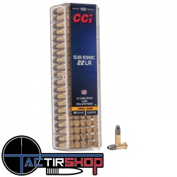 Munitions CCI Sub-Sonic HP 22lr 40gr boites de 100 www.tactirshop.fr