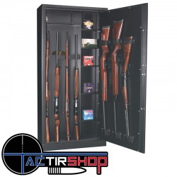 Armoire forte Fortify Delta 15 armes avec coffre intérieur et étagères www.tactirshop.fr