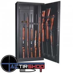 Armoire forte Fortify Delta 15 armes avec coffre intérieur et étagères www.tactirshop.fr