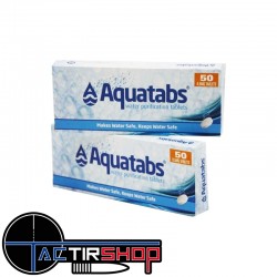Tablettes de purification d'eau 2x50 www.tactirshop.fr