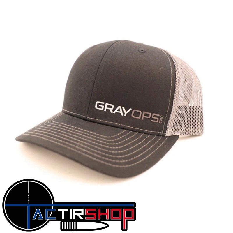 Casquette Gray Ops Black / Gray Hat www.tactirshop.fr