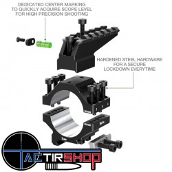 Colliers DISCOVERYOPT 7075 Heavy Duty 34 mm Médium 1.26" www.tactirshop.fr