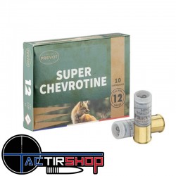 Cartouches PREVOT Super Chevrotines Mini-Mag Bourre Jupe 12/70 21 Grains www.tactirshop.fr