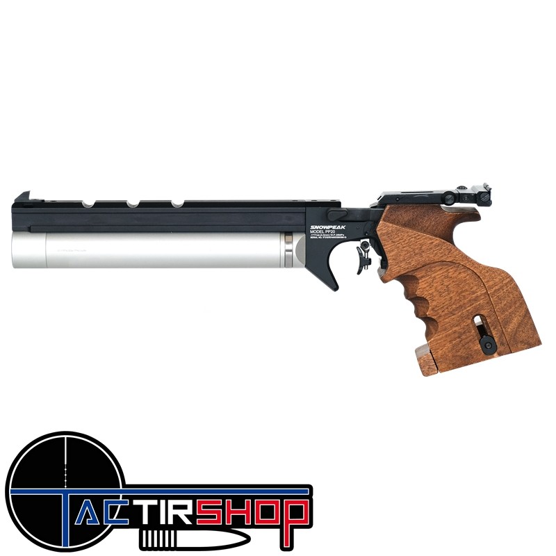 Pistolet PCP Match Snowpeak PP20 Gen2 PCP Calibre 4.5 7.5 Joules www.tactirshop.fr