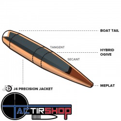 Ogives Berger Hybrid Target .30 215 Grain boite de 100 www.tactirshop.fr