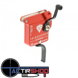 Détente TriggerTech Diamond Rem 700 LEFT - No bolt release - Straight Flat (PVD Black) www.tactirshop.fr
