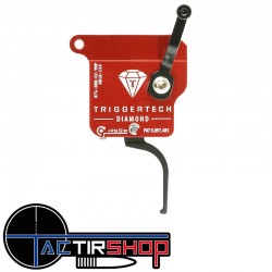 Détente TriggerTech Diamond Rem 700 LEFT - No bolt release - Straight Flat (PVD Black) www.tactirshop.fr