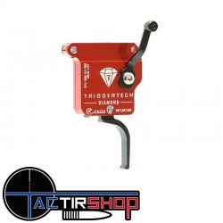 Détente TriggerTech Diamond Rem 700 LEFT - No bolt release - Straight Flat (PVD Black) www.tactirshop.fr