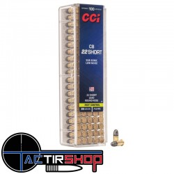 Munitions CCI 22 Short 22lr 29 gr boites de 100 www.tactirshop.fr