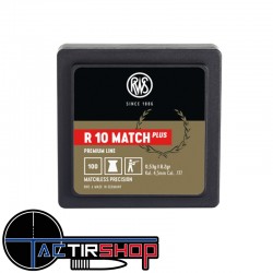 100 Plombs RWS R 10 Match Plus 0,53 g Ø 4,50 mm www.tactirshop.fr