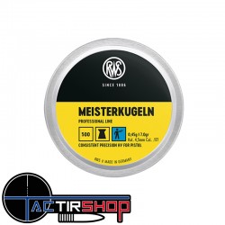 500 Plombs RWS Meisterkugeln 0,45 g Ø 4,50 mm www.tactirshop.fr