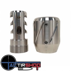 Combo Tuner Frein de bouche Spearhead Tuner Muzzle Brake Combo 3 Port Stainless 22lr / 223 / 6mm www.tactirshop.fr