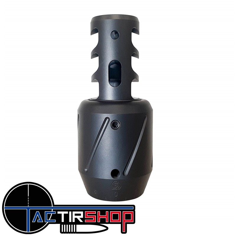 Combo Tuner Frein de bouche Spearhead Tuner Muzzle Brake Combo 3 Port Black Nitrite 22lr / 223 / 6mm www.tactirshop.fr