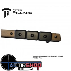 Mini Poids extérieurs M-LOK pour châssis Pete's Pillars 170 g  Lot de 2 www.tactirshop.fr