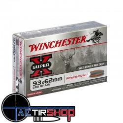 Munitions Winchester Power-Point 9,3X62 286gr Boite 20 www.tactirshop.fr