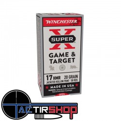 Munitions Winchester .17 HMR Super X Boîte de 50 www.tactirshop.fr