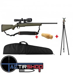 Pack Carabine Mossberg Patriot Green .243 Win spécial renard www.tactirshop.fr