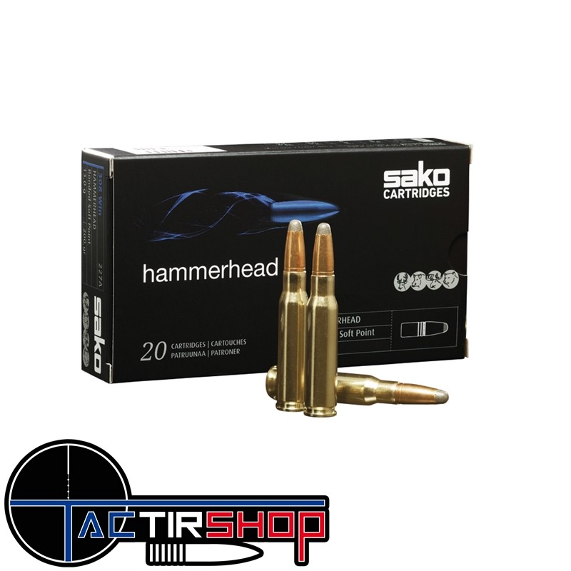 Munitions SAKO Hammerhead 7x64 170gr Boite 20 www.tactirshop.fr