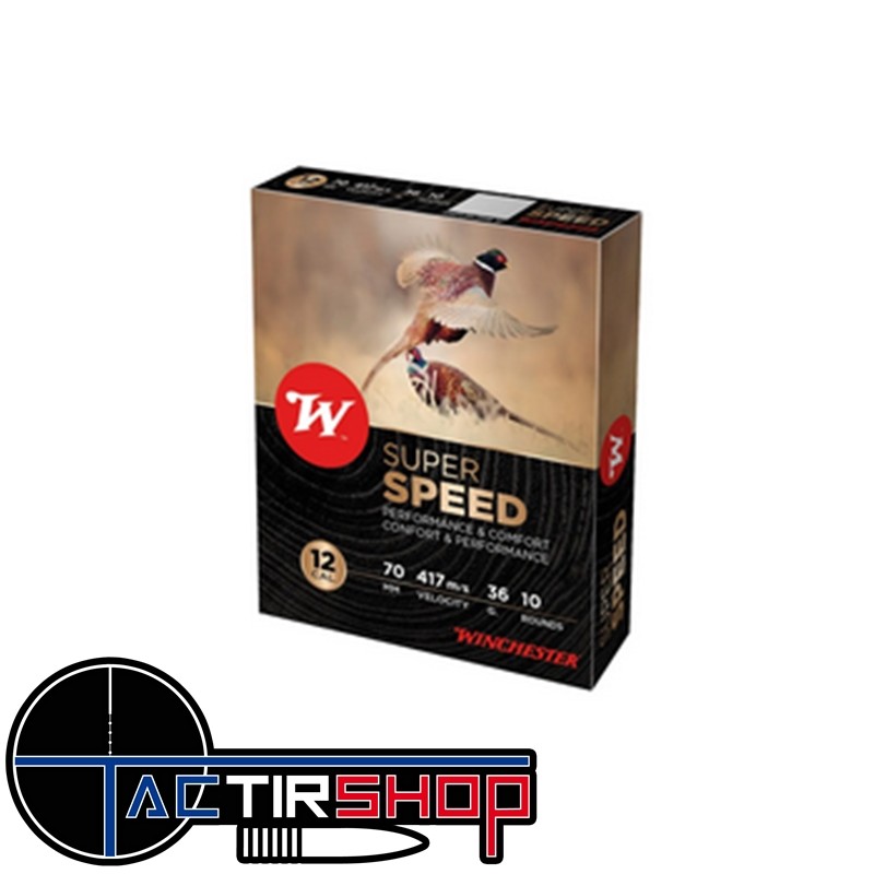 Cartouches Winchester Super Speed Gen2 cal 12/70 36g Boite 10 www.tactirshop.fr