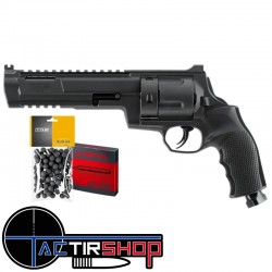 Pack Revolver de défense T4E TR68 GEN2 CAL 68 - 16 J - 100 billes et 5 cartouche CO2 www.tactirshop.fr