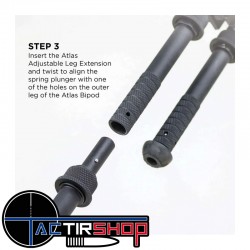 Extensions de jambes réglables Atlas BT85 Adjustable Leg Extensions www.tactirshop.fr