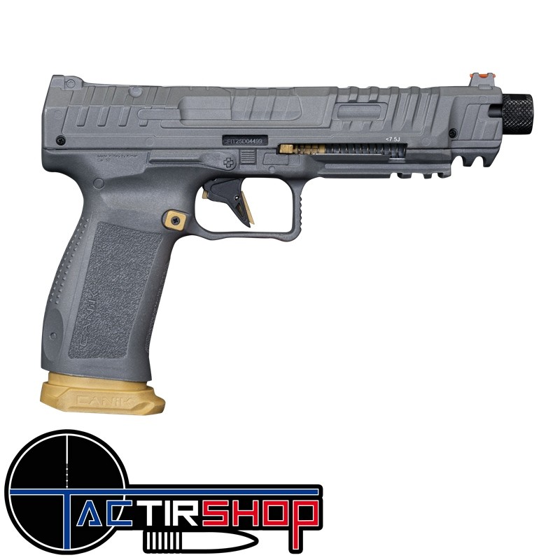 Pistolet de Défense CANIK RIVAL Co2 C50 Silver/Gold www.tactirshop.fr