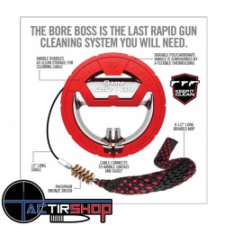 Cordon de nettoyage Boresnake Real Avid Bore Boss Cal 12 www.tactirshop.fr