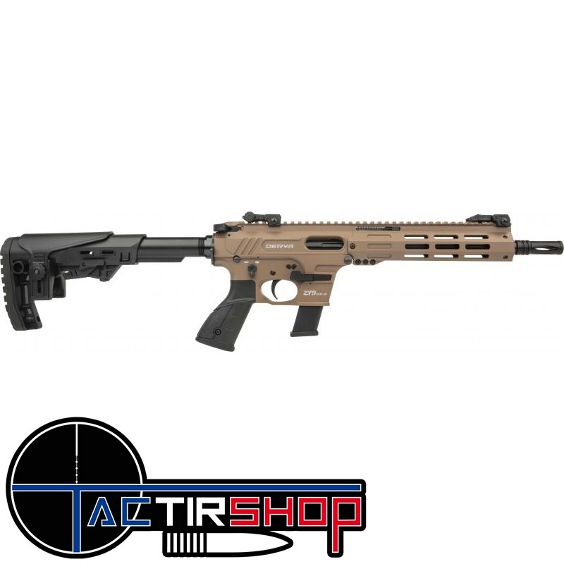 DERYA AR-9 ZY9 Dual System 10" FDE cal.9x19 www.tactirshop.fr
