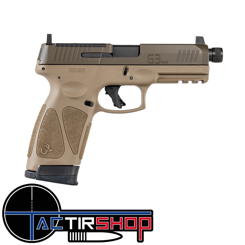 Pistolet Taurus G3 Tactical FDE 9x19 www.tactirshop.fr