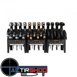 Clés à Poignée en P Allen SAE/Métrique, Clés Torx Wheeler 30 Pieces SAE/Metric Hex and Torx P-Handle Set www.tactirshop.fr