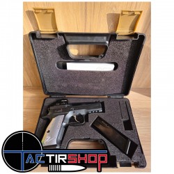 Pistolet CZ 75 Shadow 2 Compact OR + point rouge Holosun 407C Occasion calibre 9x19 www.tactirshop.fr