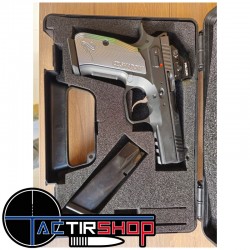 Pistolet CZ 75 Shadow 2 Compact OR + point rouge Holosun 407C Occasion calibre 9x19 www.tactirshop.fr