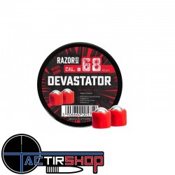 40 Balles acier DEVASTATOR rouges pour HDS68 - cal.68 www.tactirshop.fr