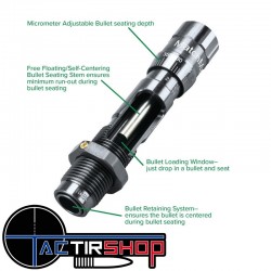 Jeu d'outils RCBS Matchmaster - Full Length Bushing Die Set 7mm PRC www.tactirshop.fr